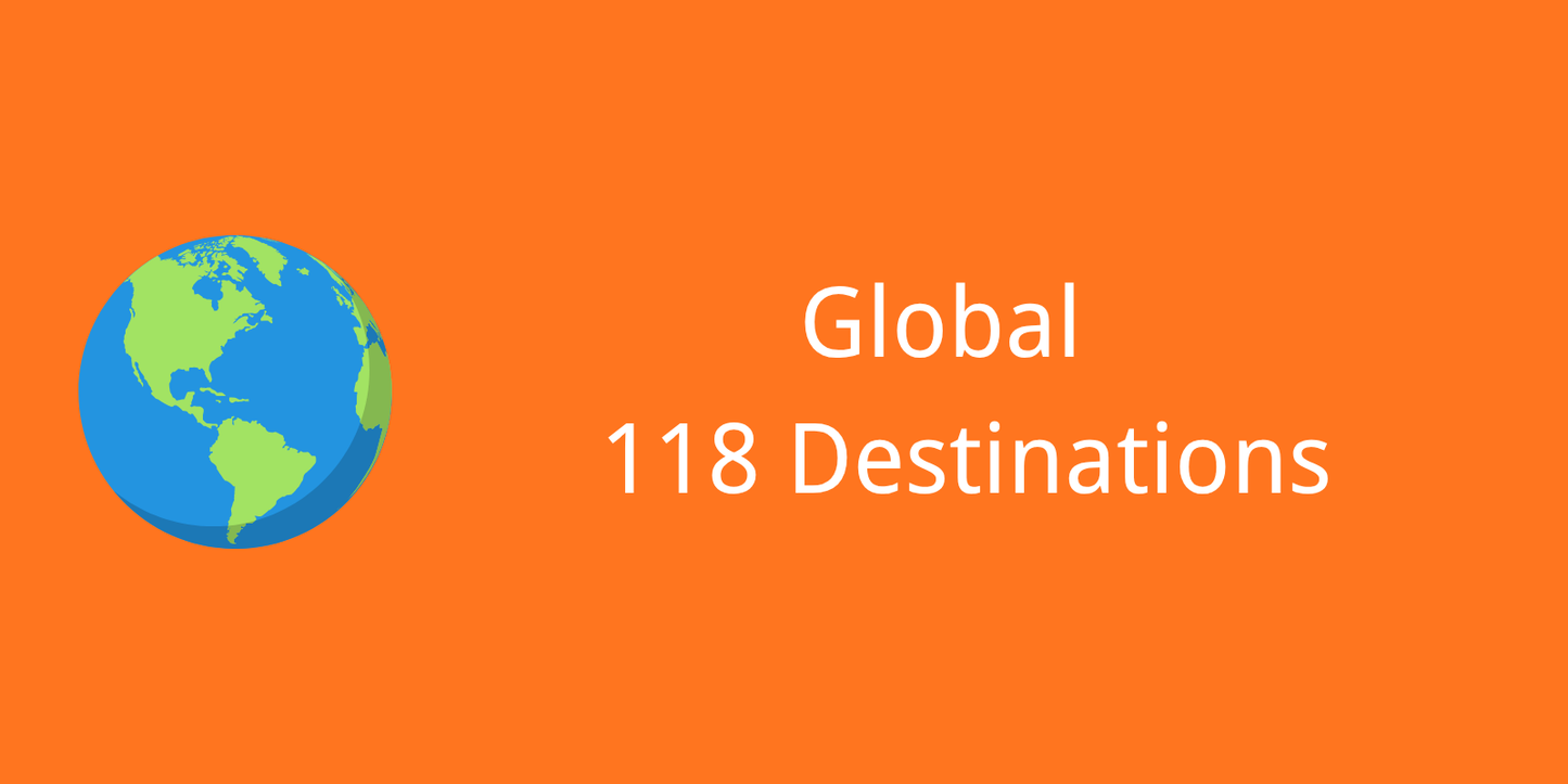 Global 118 Destinations - Worldwide eSIM