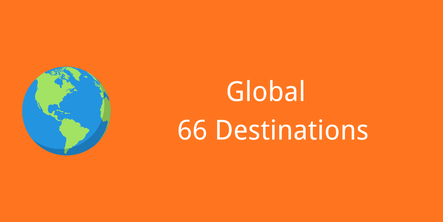 Monde - 66 destinations