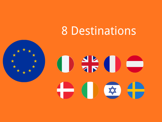 Europe A - 8 destinations