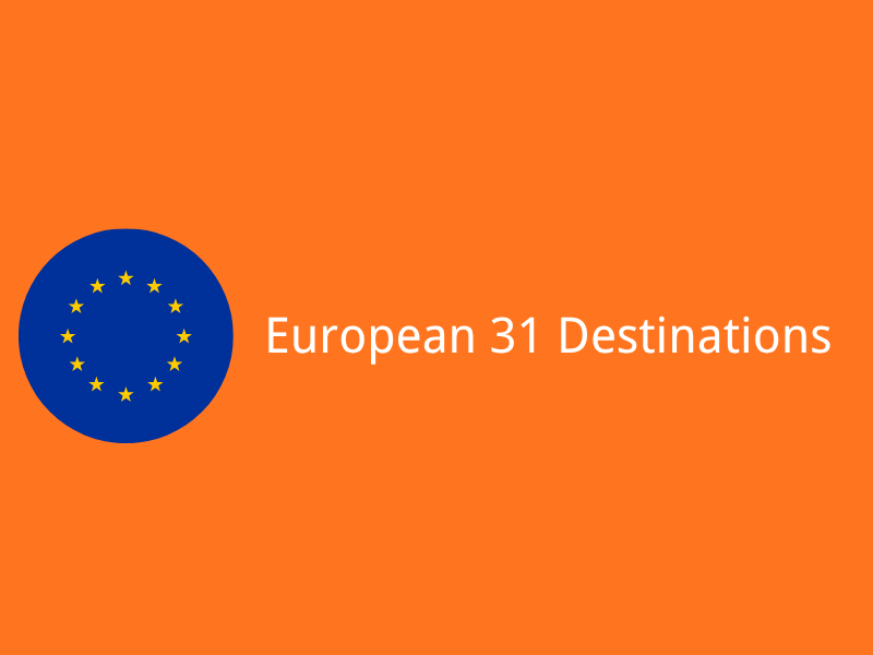 Europe eSIM for 31 countries high-speed travel data plan