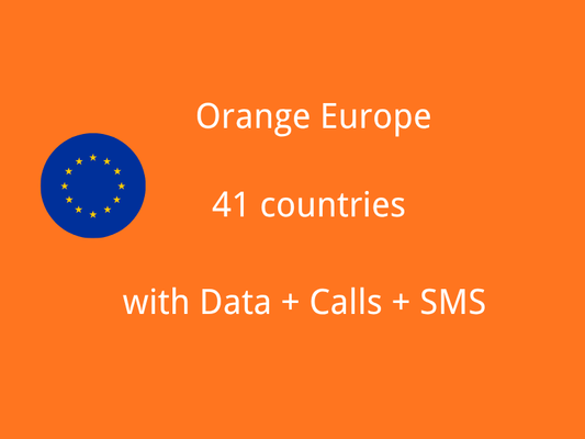 Orange Holiday Europe eSIM for 41 countries with data, calls, and SMS